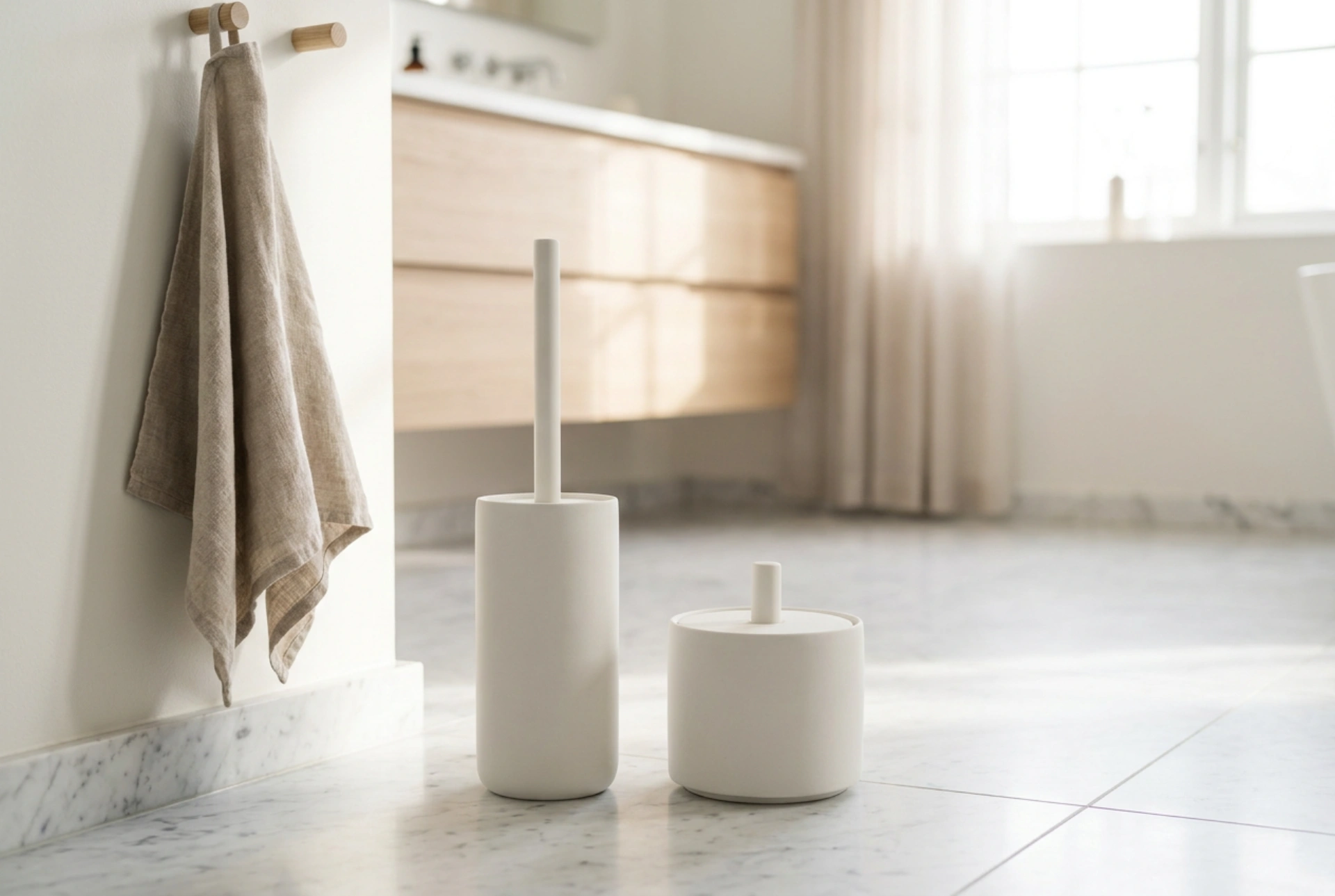 Como limpar e organizar o suporte de papel higiénico com piaçaba