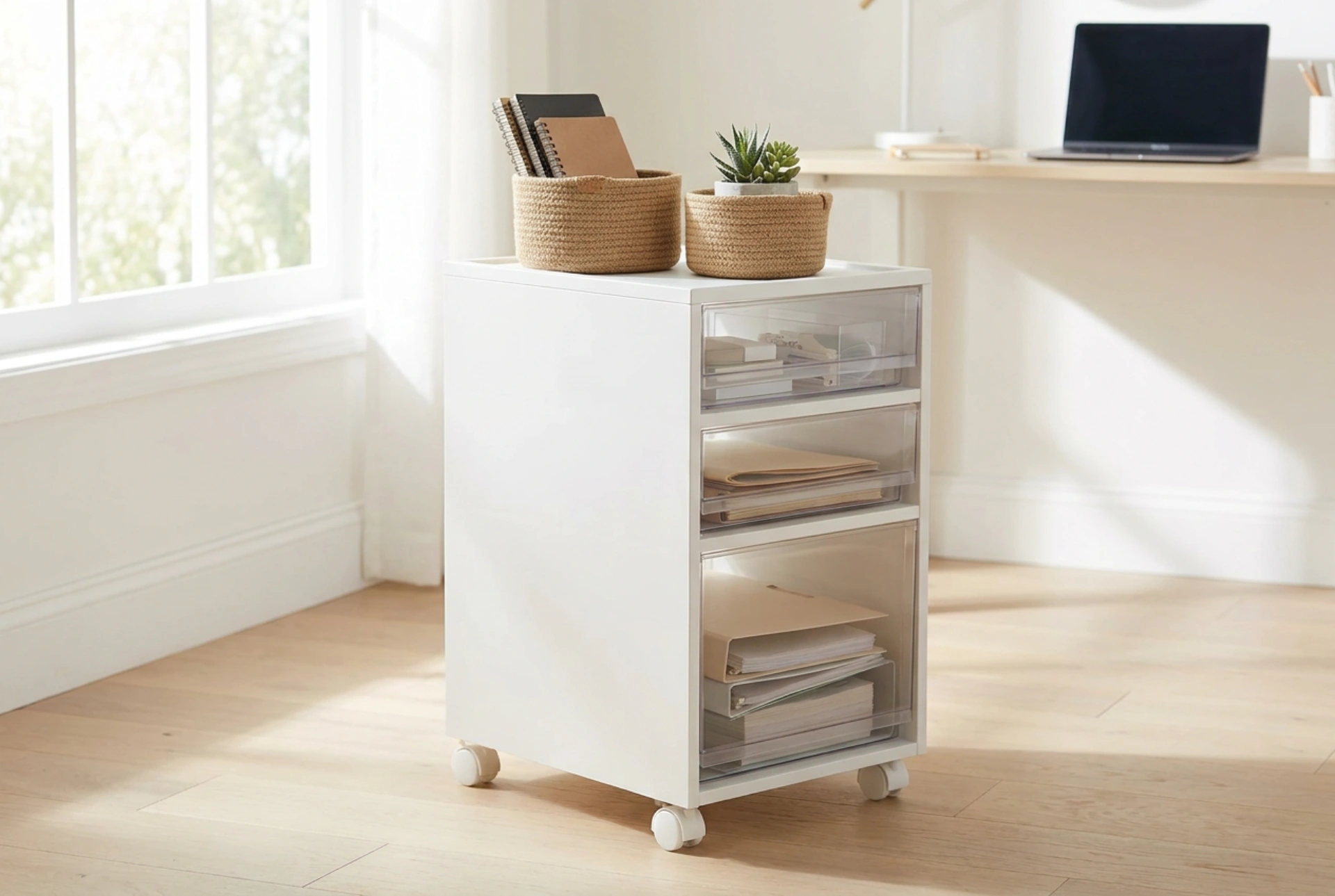 Organizador móvel com gavetas: a base para a organização de pequenos objetos