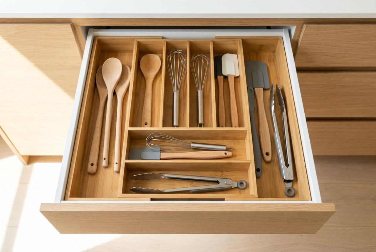 Como utilizar um organizador extensível em gavetas de dimensões atípicas