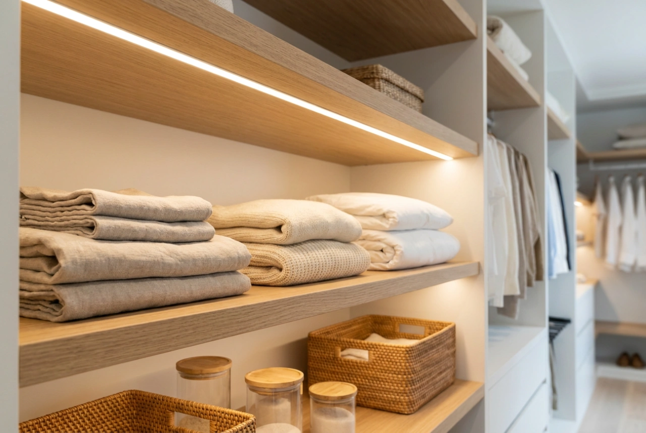 Como iluminar o interior de armários com fitas LED de forma eficiente e prática