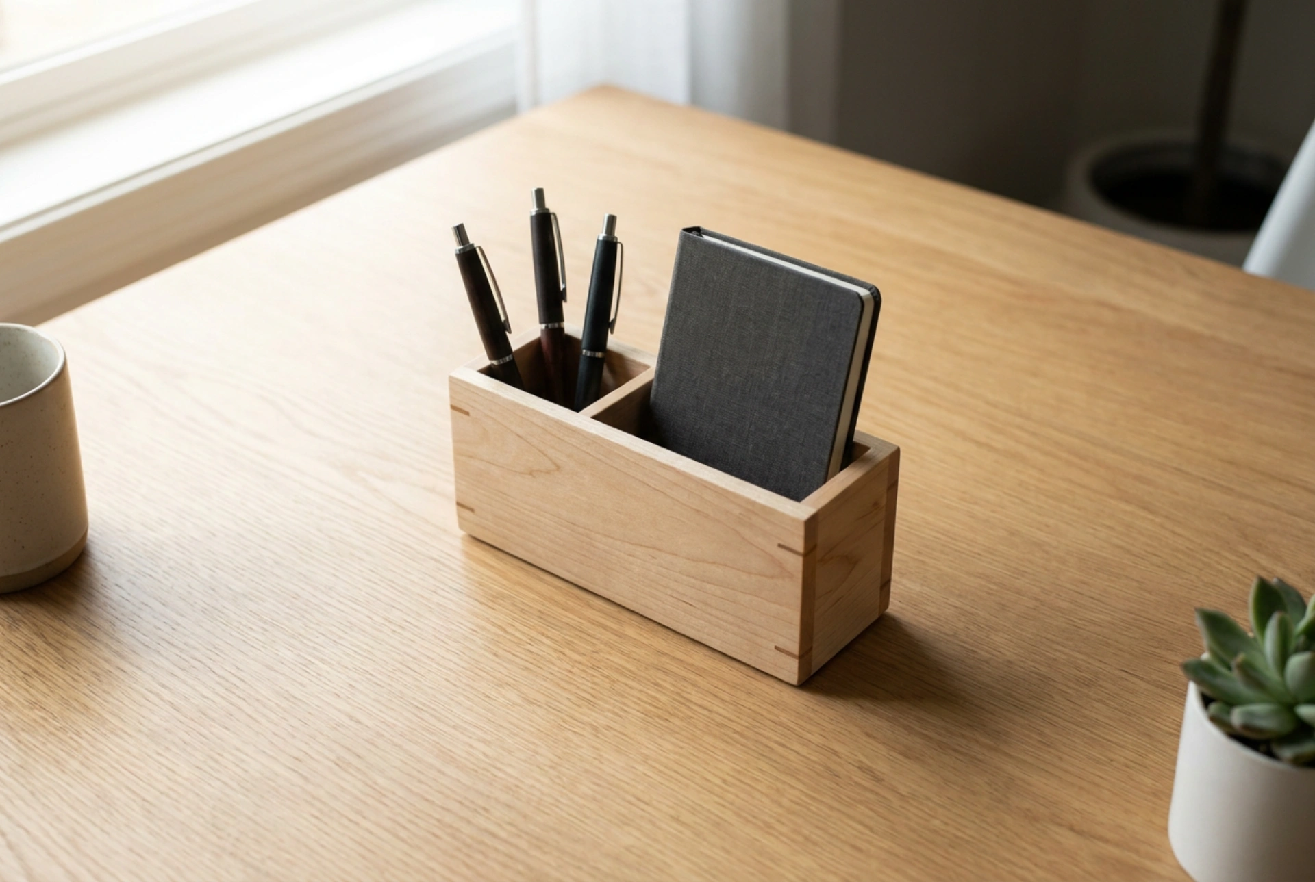 Como planejar um organizador de mesa grande sem sobrecarregar
