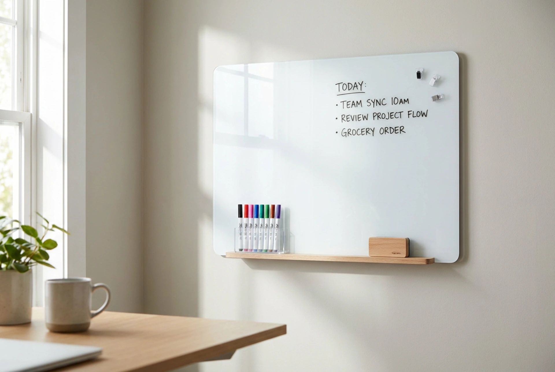 O quadro branco no planeamento de estudo diário das crianças