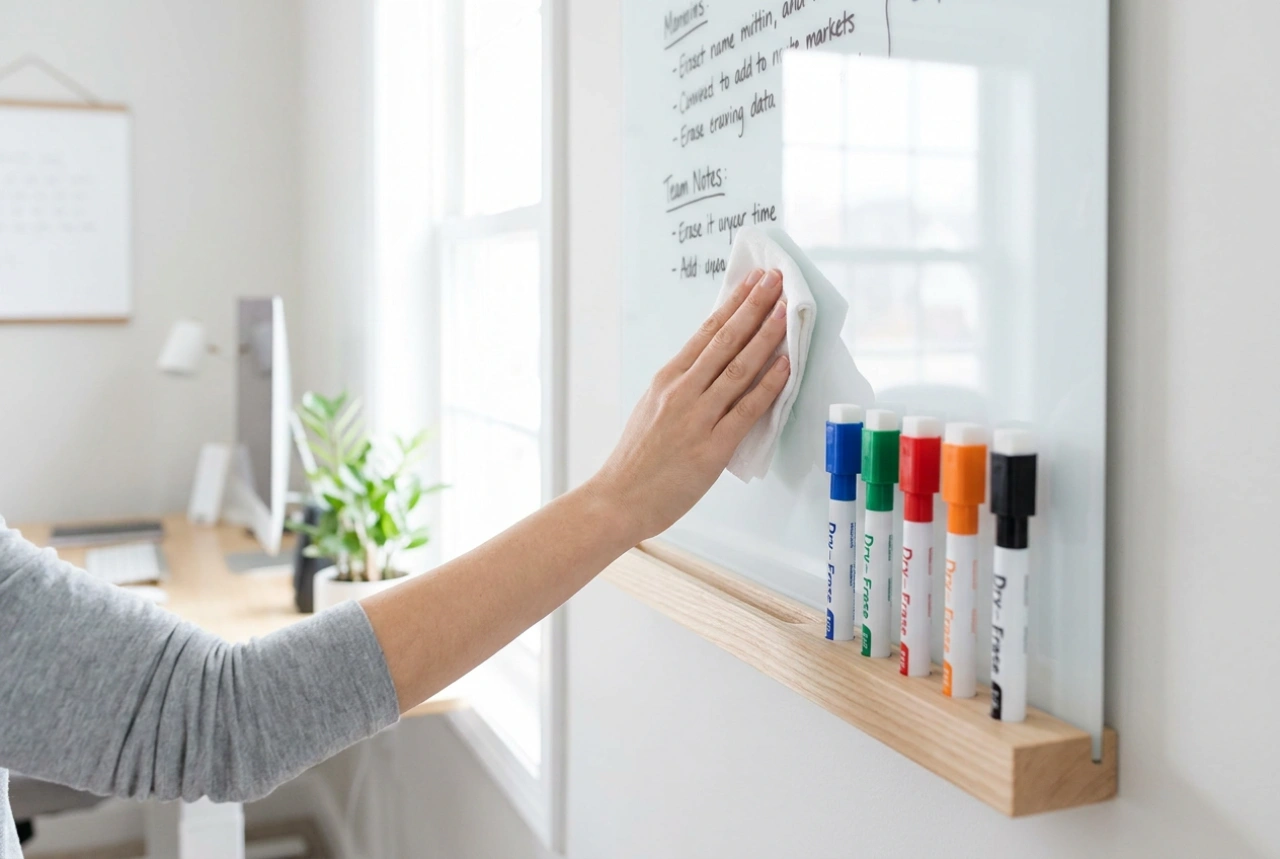 Como limpar e organizar notas num quadro branco