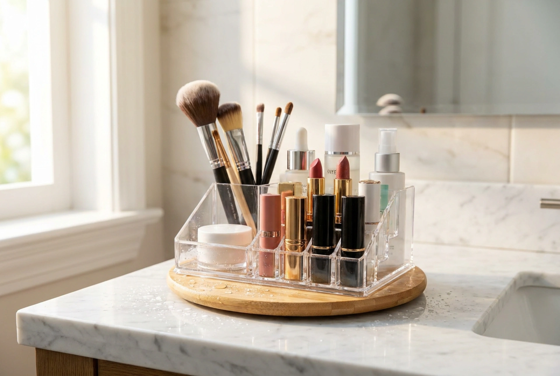 Como proteger o organizador de cosméticos no banheiro contra a umidade