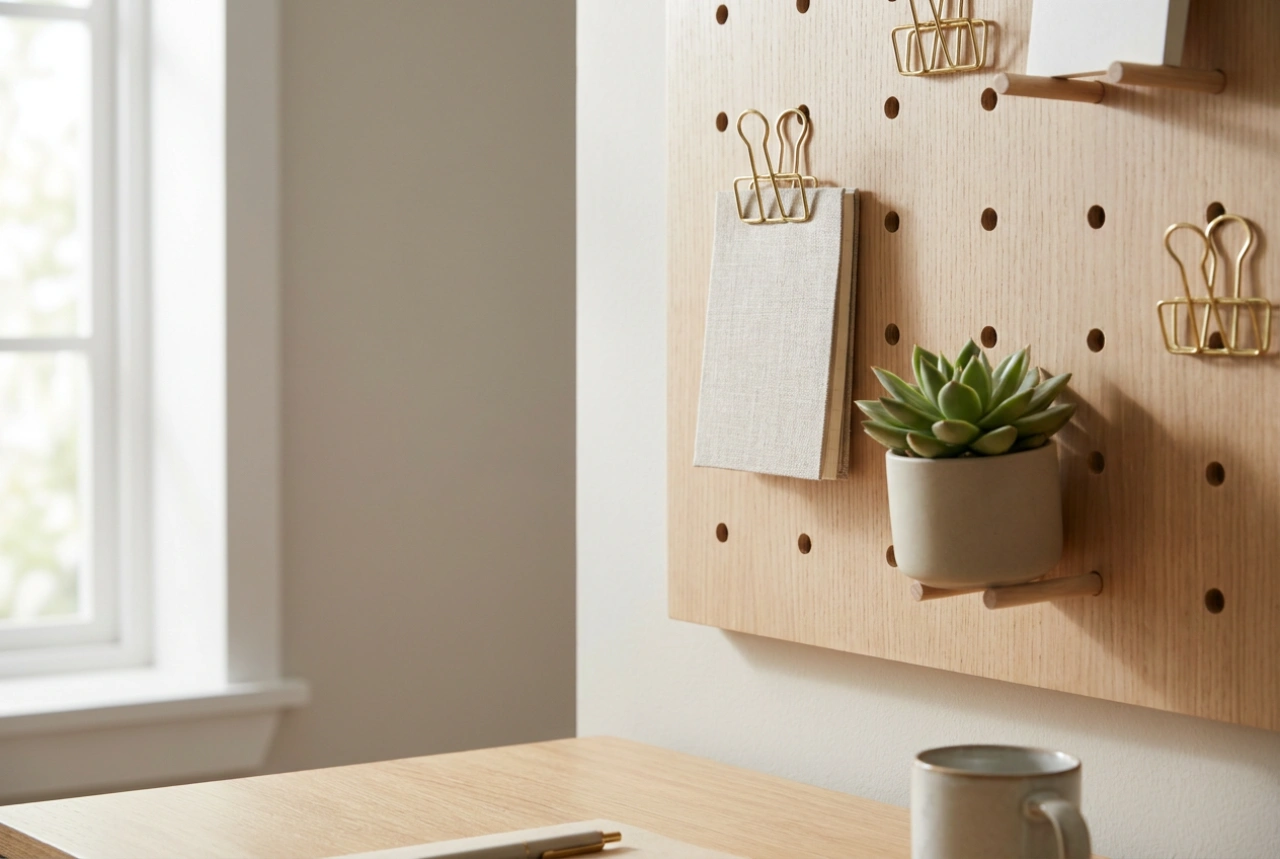 Como planejar um painel organizador sobre a mesa de trabalho e estudo