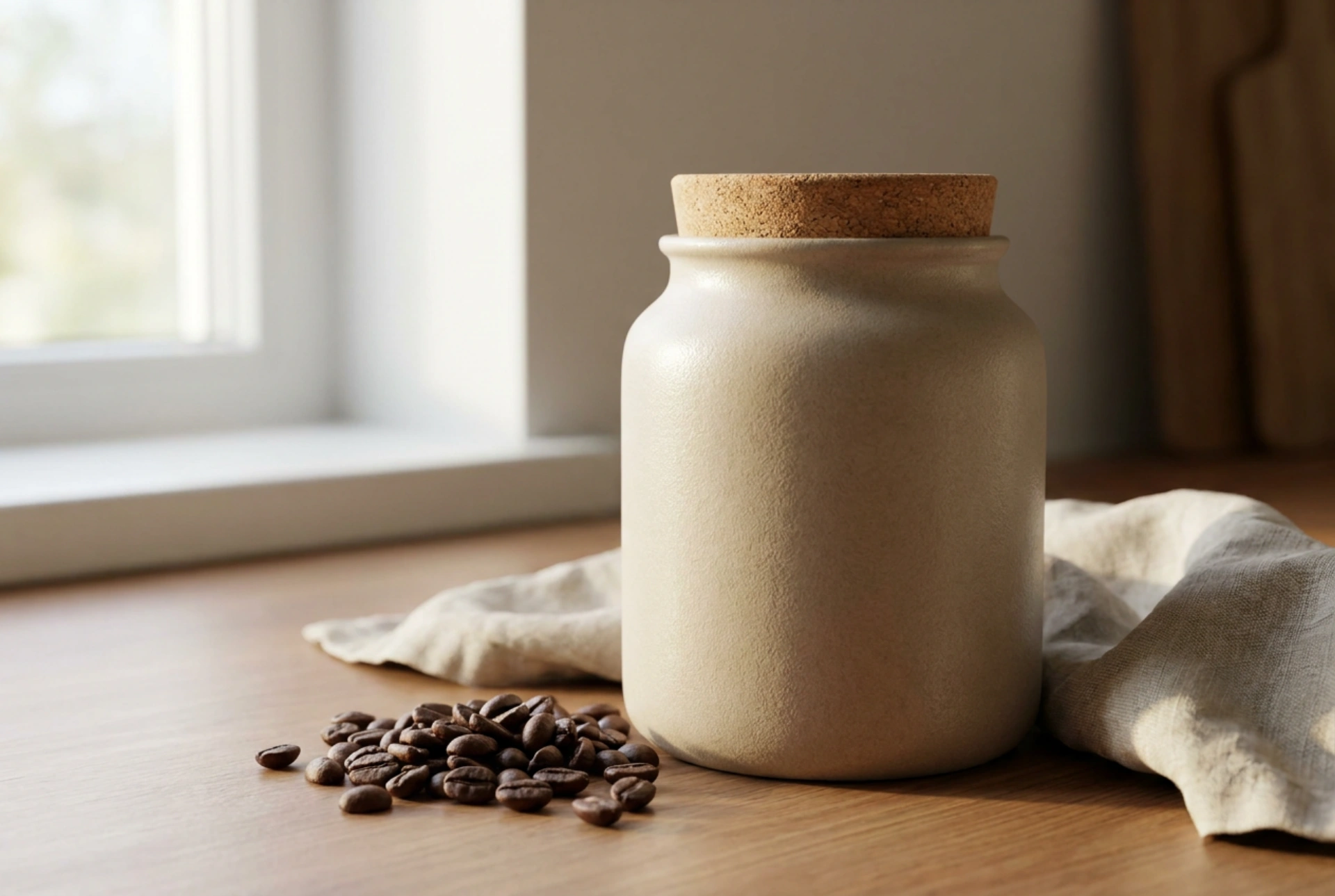 Os recipientes de cerâmica protegem bem o café contra a luz?