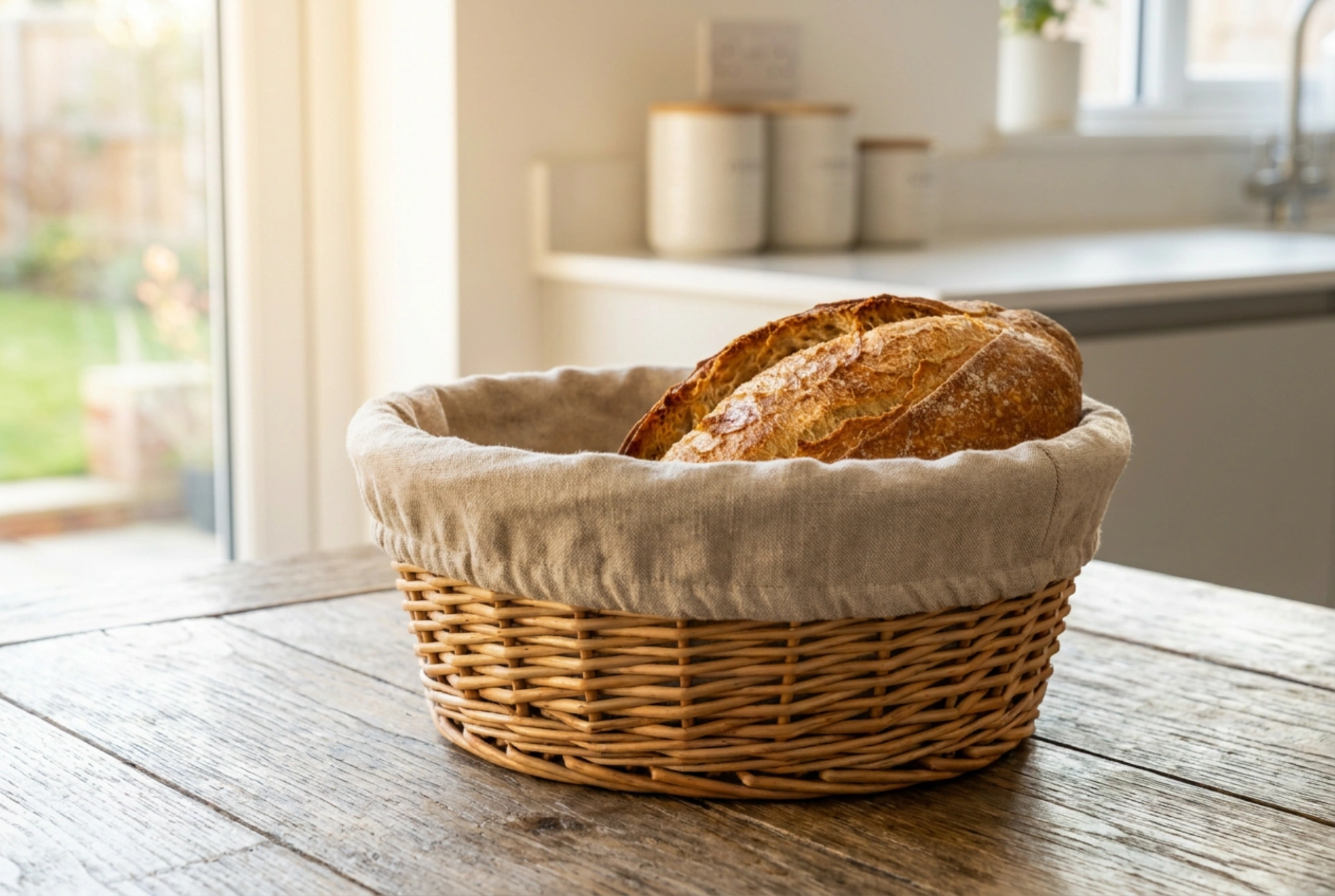 Como armazenar pão num cesto de vime para preservar a frescura