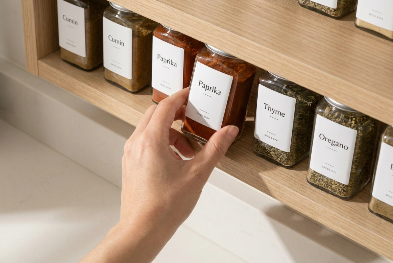 Etiquetas para frascos de especiarias: organização e conservação de aromas