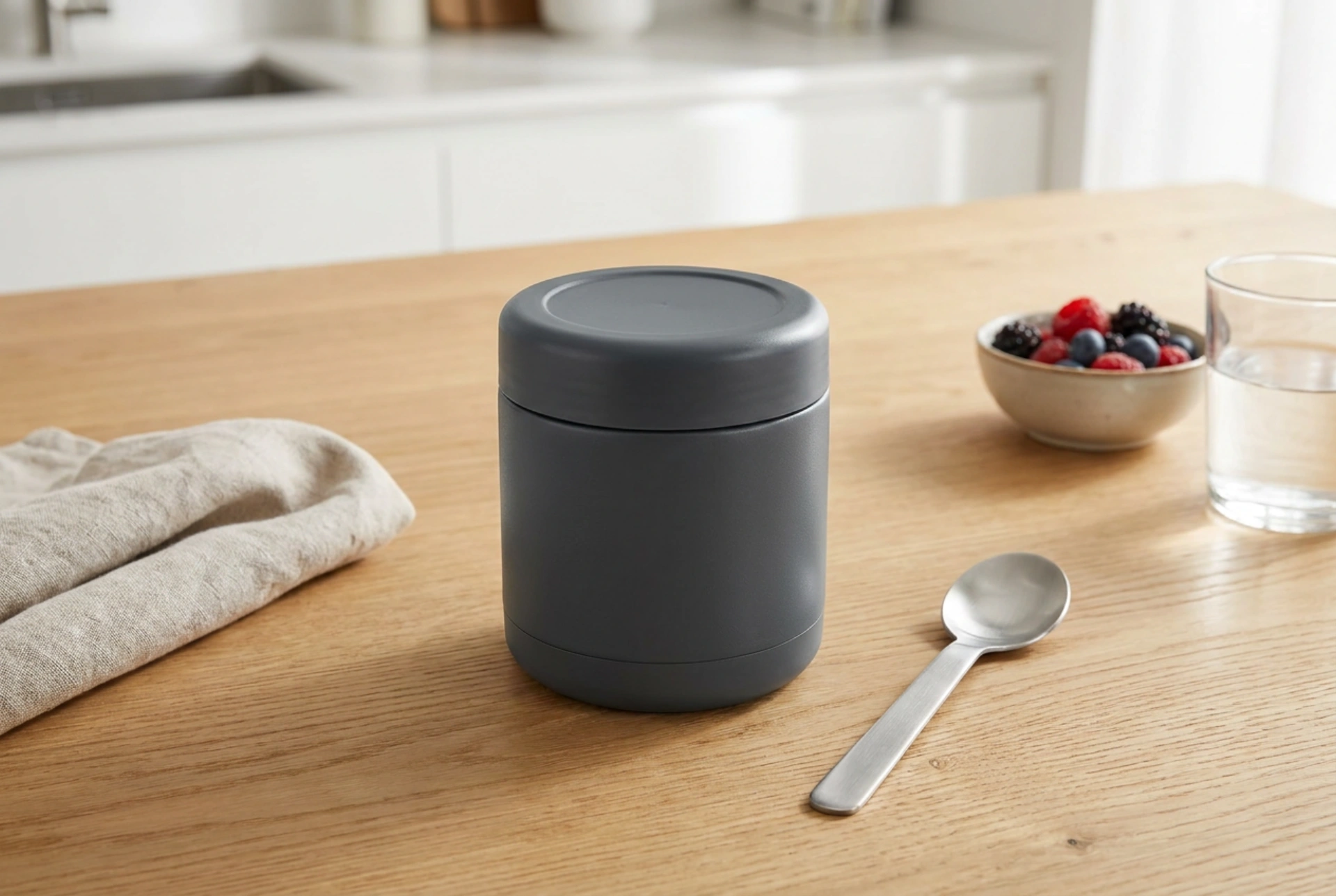 O método correto para usar o frasco térmico e manter a comida quente por horas