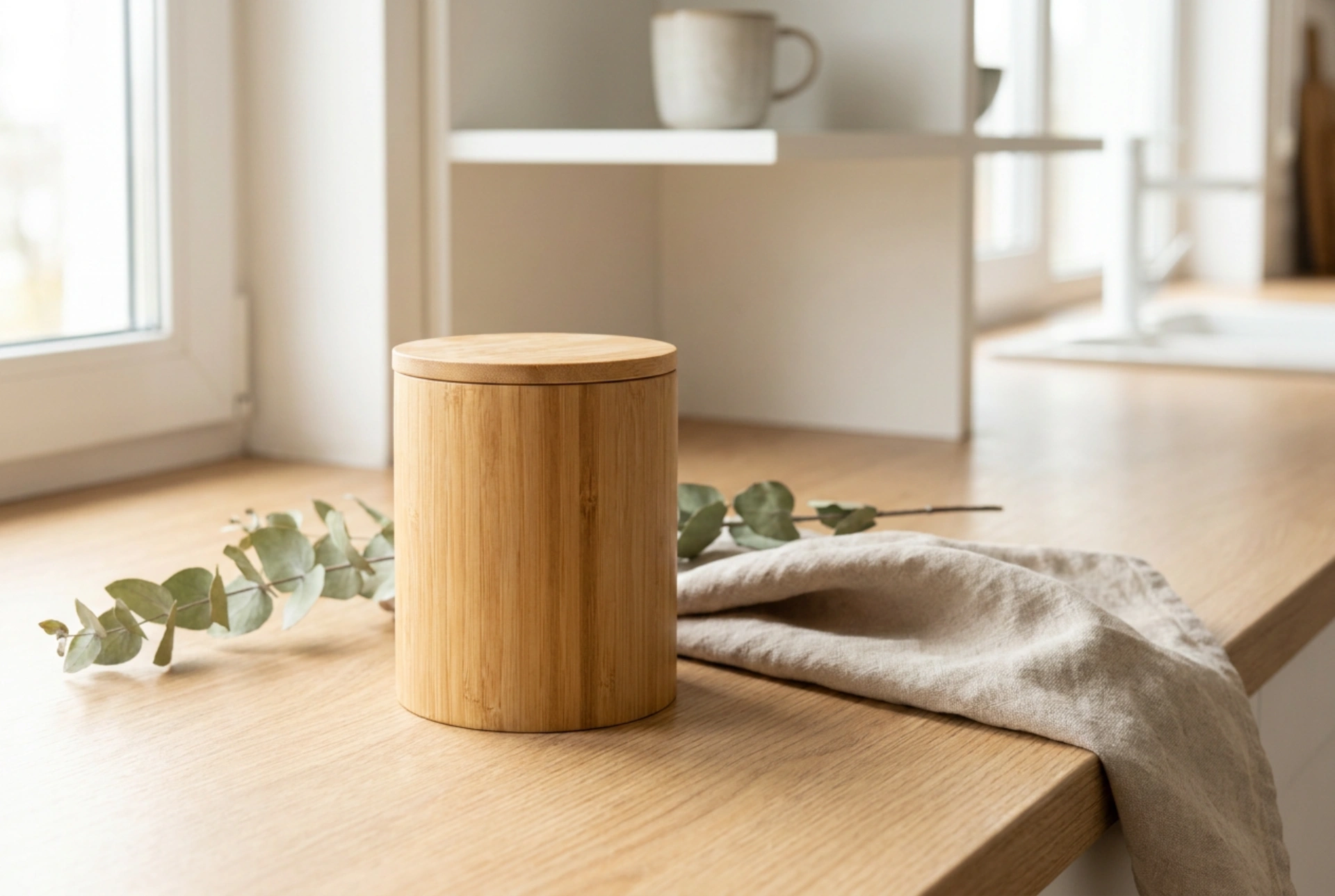Como cuidar de recipientes de bambu com tampa na cozinha