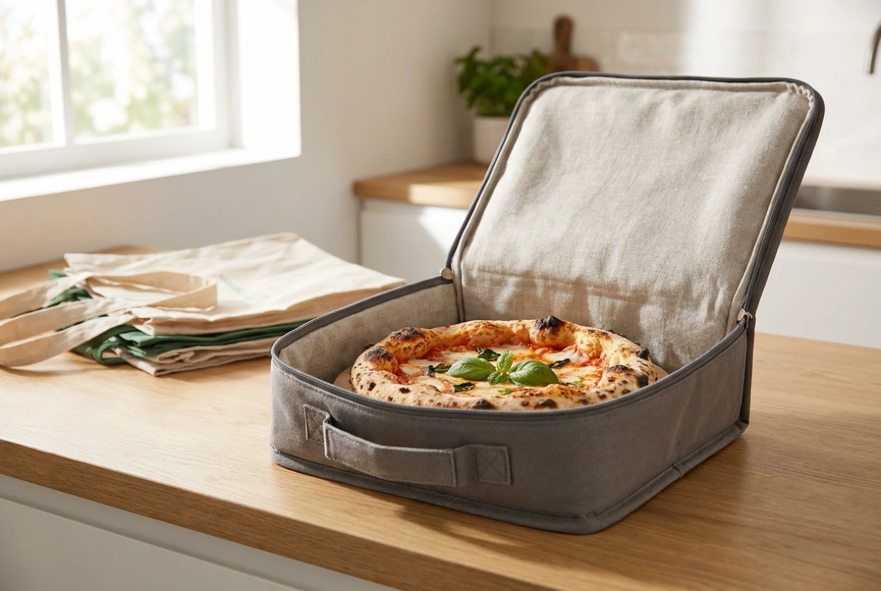 Como usar uma bolsa térmica de pizza sem humedecer a caixa de papelão