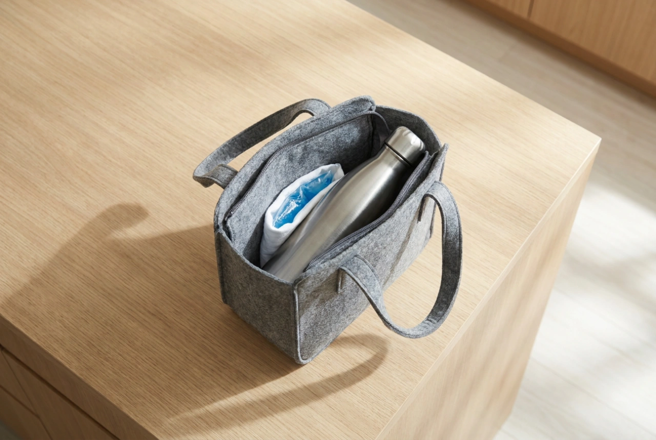 Como organizar uma bolsa térmica de garrafa para passeios longos