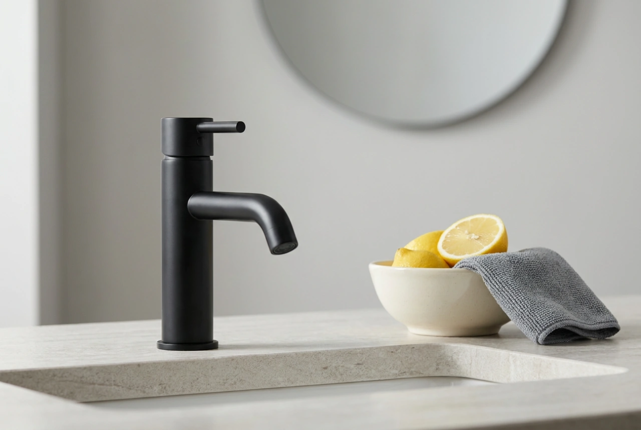 Como substituir com segurança o produto de limpeza para torneiras pretas foscas