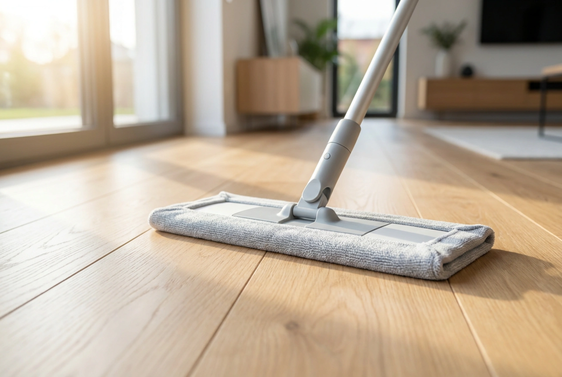 Mopa a vapor para limpar pisos sem manchas e sem danificar as superfícies