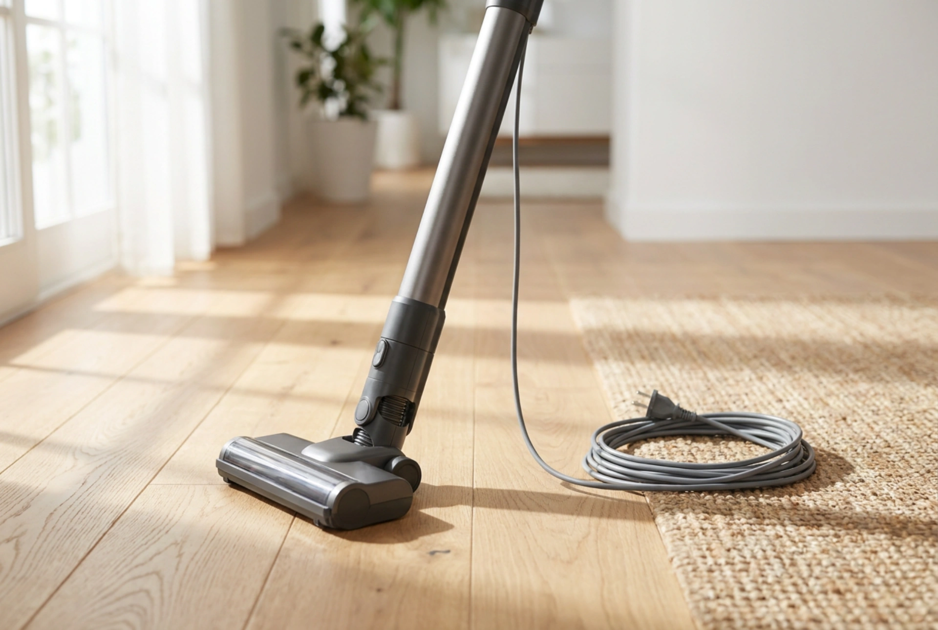 Como limpar de forma confortável e eficiente com um aspirador vertical com fio