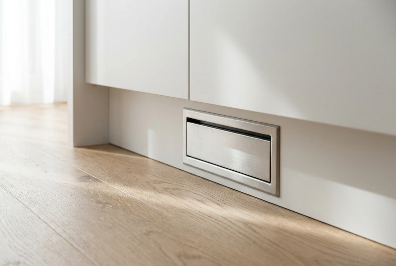 Como utilizar a pá de rodapé do aspirador central na cozinha