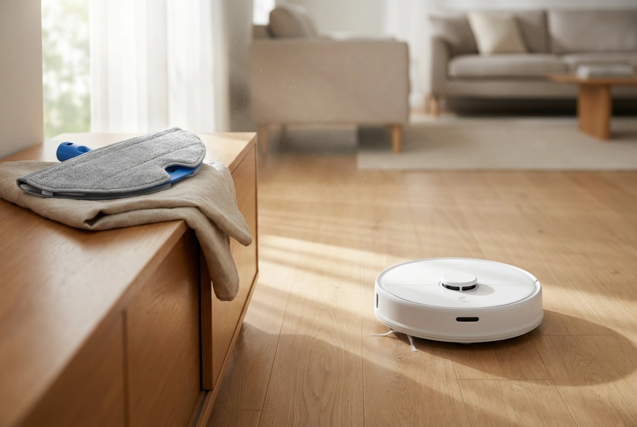 Como escolher o modo do aspirador robot e mopa para cada tipo de piso