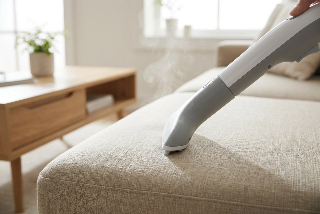 Como limpar estofados com aspirador a vapor sem danificar o tecido