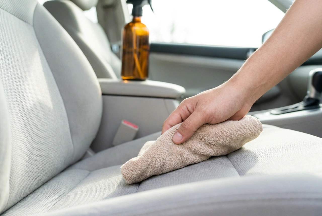 Como usar detergente para estofos de carros sem deixar manchas