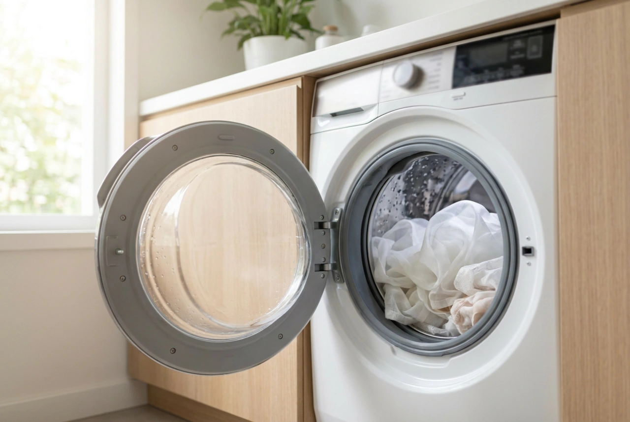 Como lavar cortinas na máquina de lavar no ciclo delicado e sem vincos