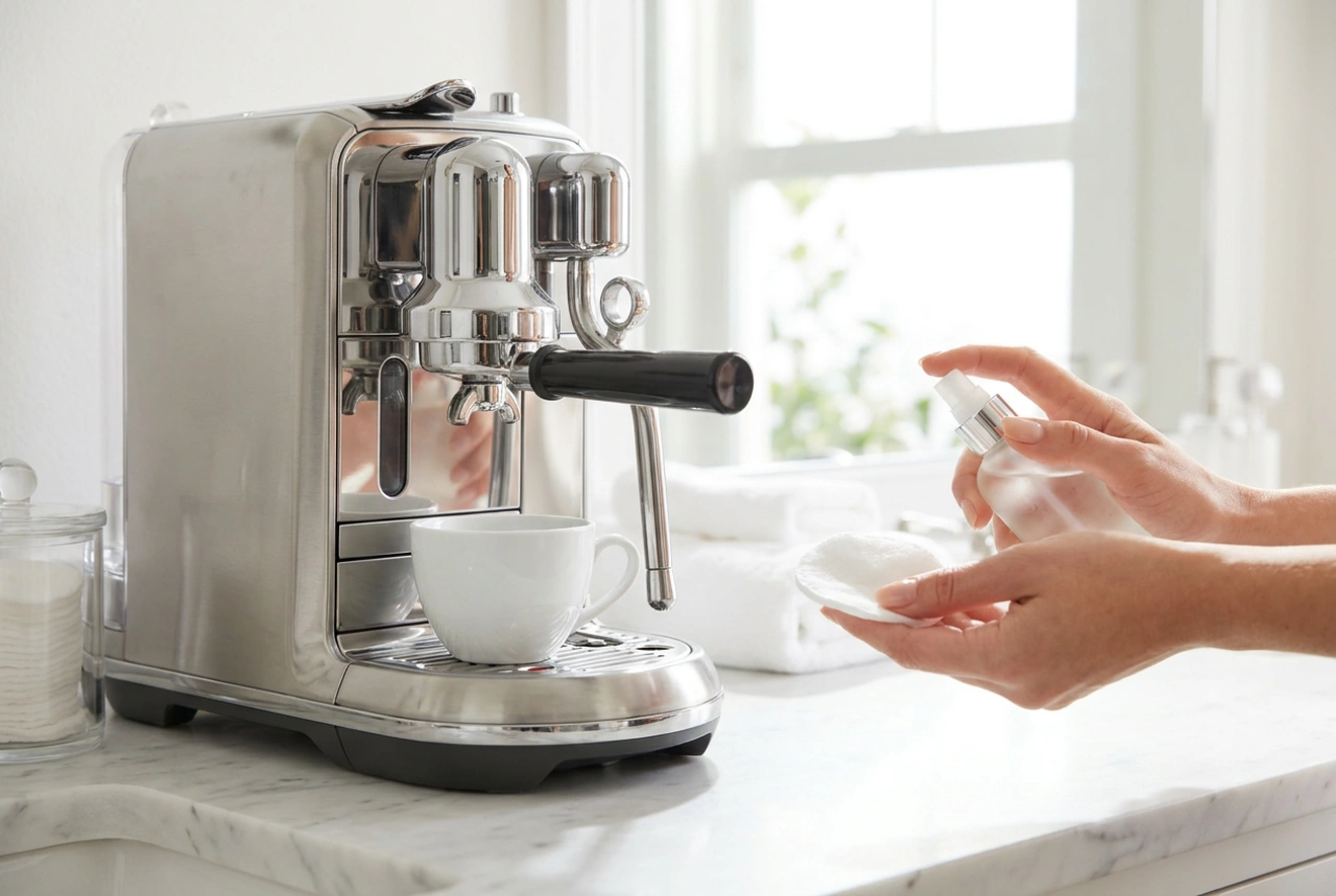 Como descalcificar de forma segura uma máquina de café expresso