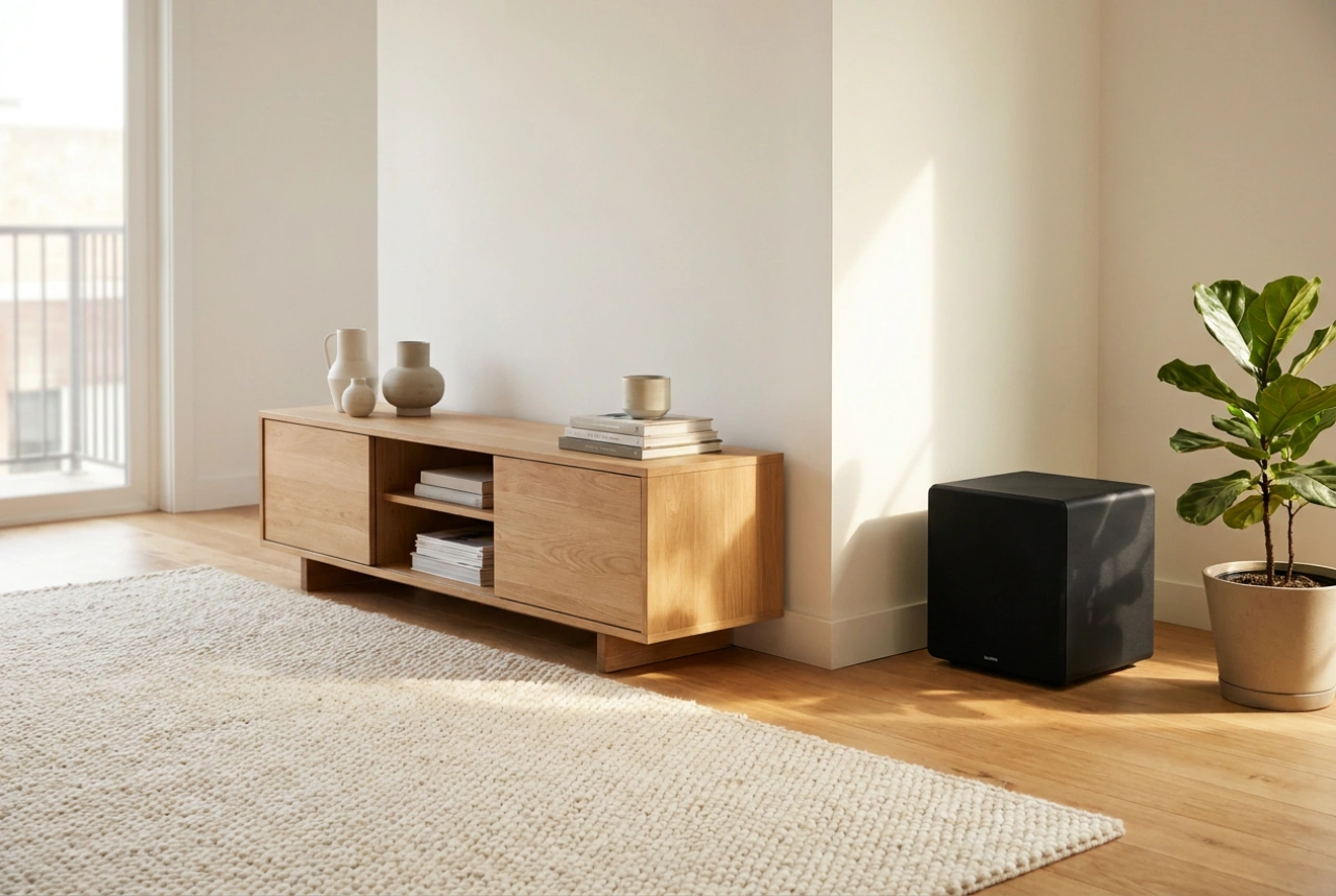 Onde posicionar o subwoofer no home cinema para um grave uniforme