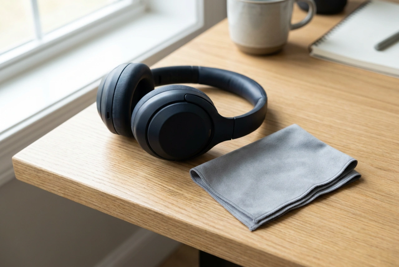 Como cuidar de fones de ouvido circum-aurais sem fio no dia a dia