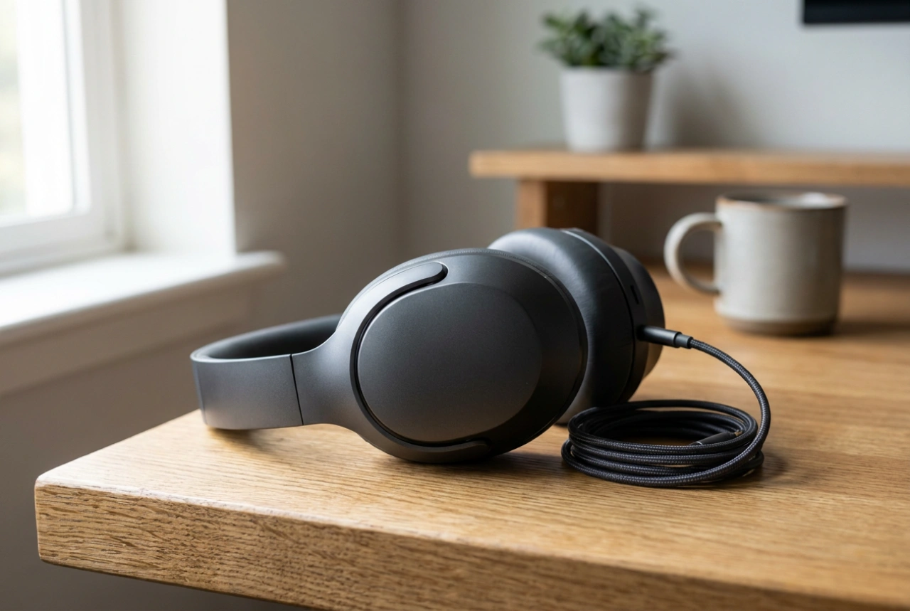 Quando usar o cabo em fones de ouvido sem fio: vantagens físicas e acústicas