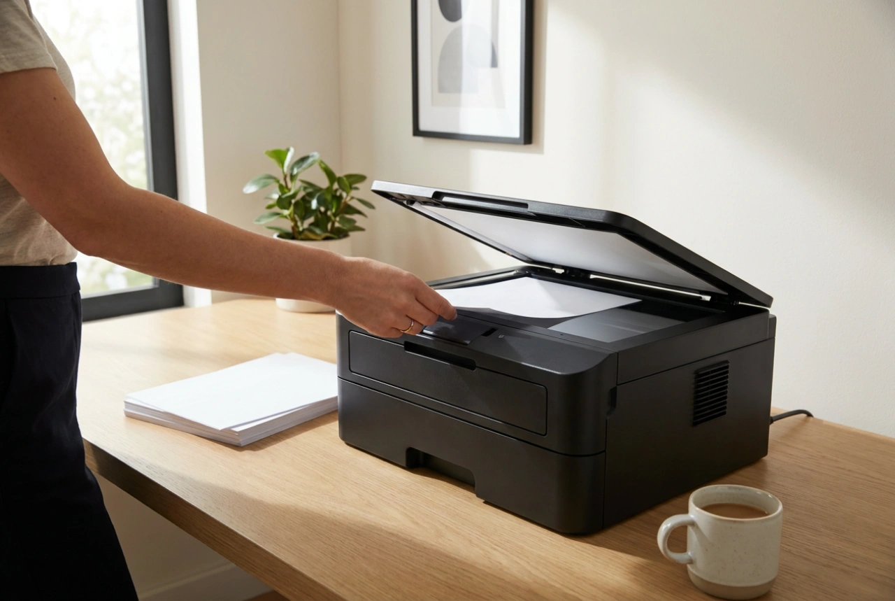 Como otimizar a cópia e digitalização de documentos com a impressora laser multifunções