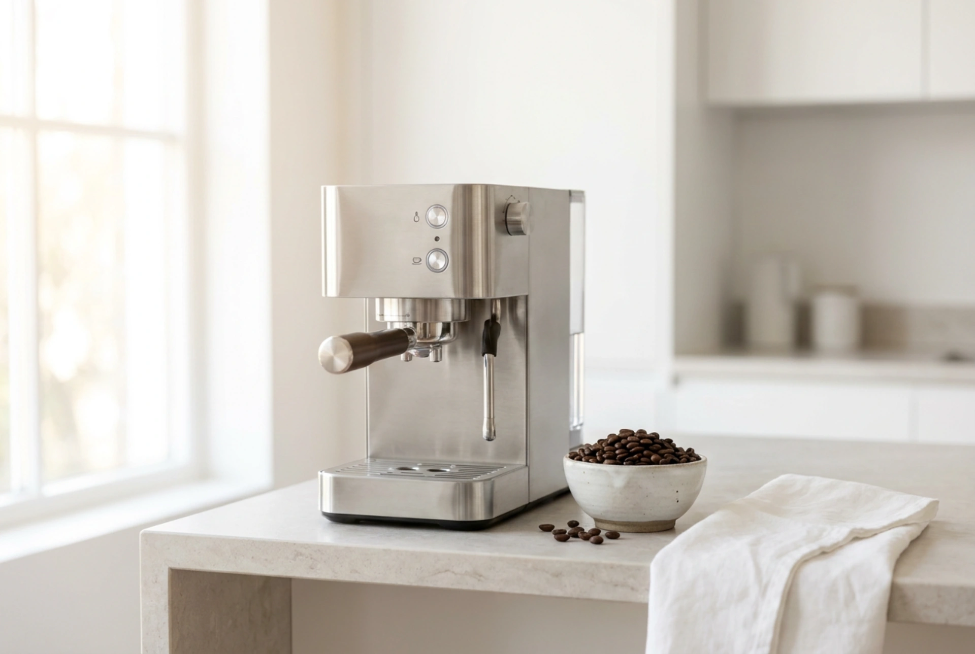 Como descalcificar uma máquina de café automática de acordo com as instruções