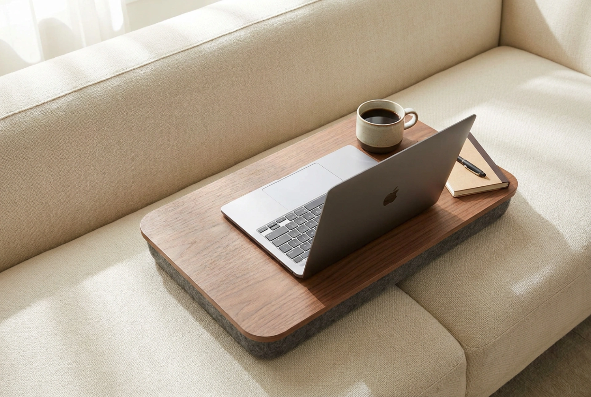 Como usar o suporte de laptop para colo de forma confortável e segura