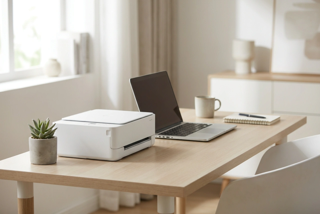 Como configurar e posicionar uma pequena impressora laser Wi-Fi no home office