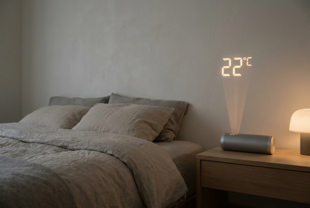 Como usar uma estação meteorológica com projetor no quarto