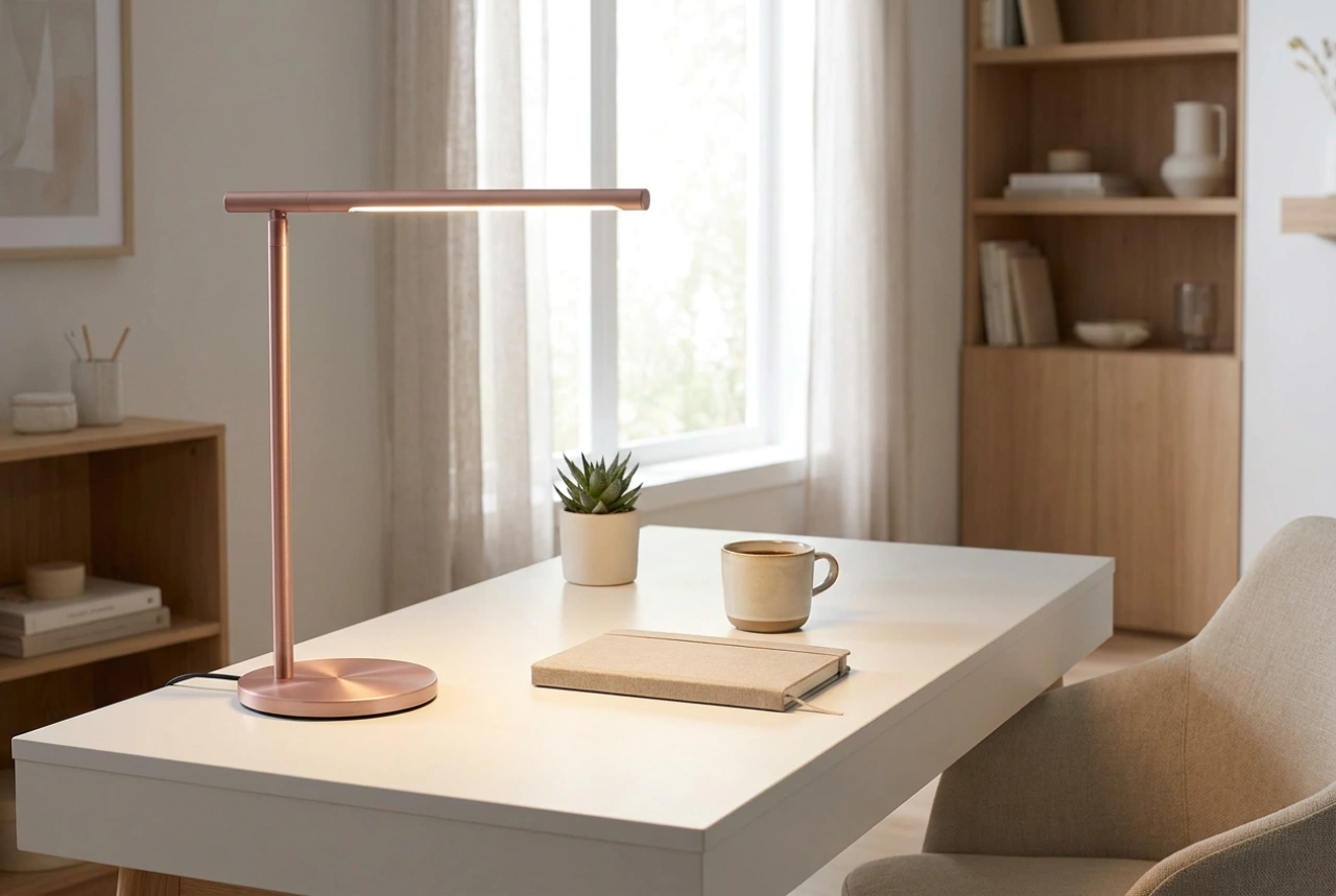 Como escolher uma luminária de mesa rosa para garantir uma boa iluminação