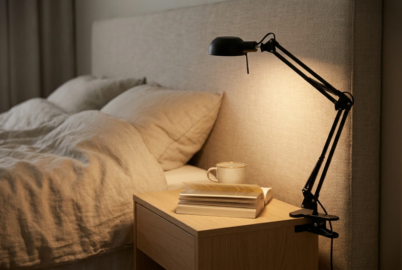 Como escolher a luminária de leitura ideal para a cabeceira da cama
