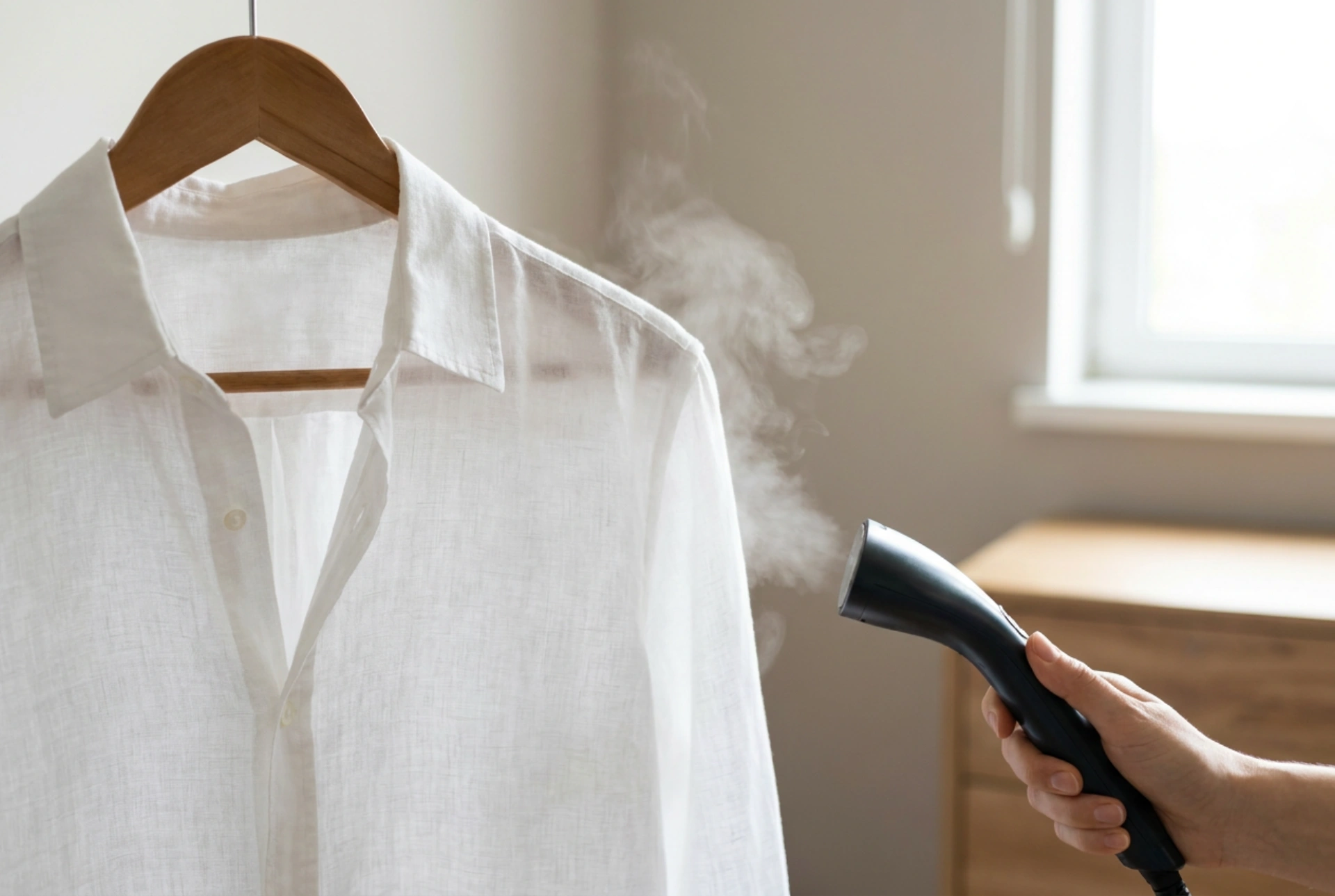 Como refrescar roupas com uma estação de vapor sem encharcar os tecidos