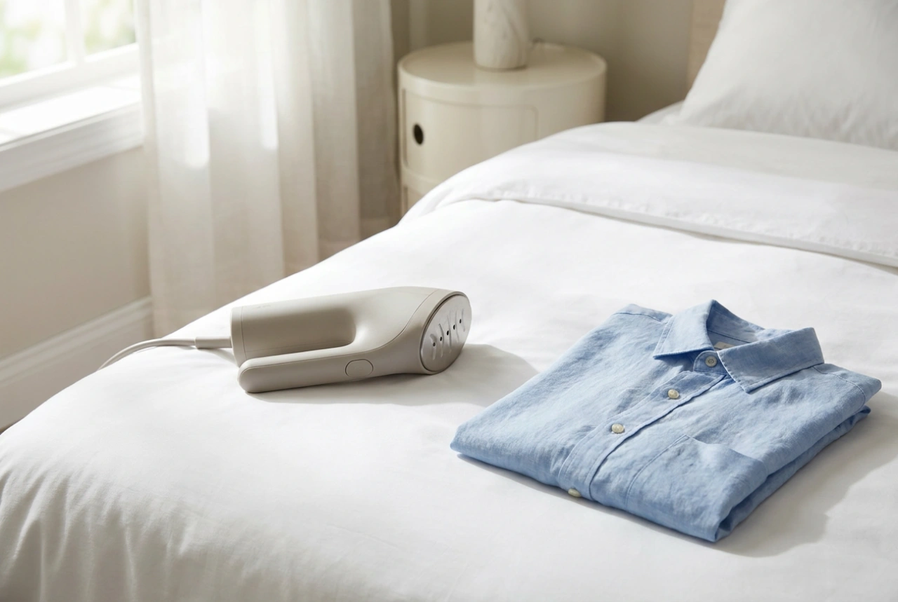 Vaporizador de roupas de viagem e engomagem rápida no hotel