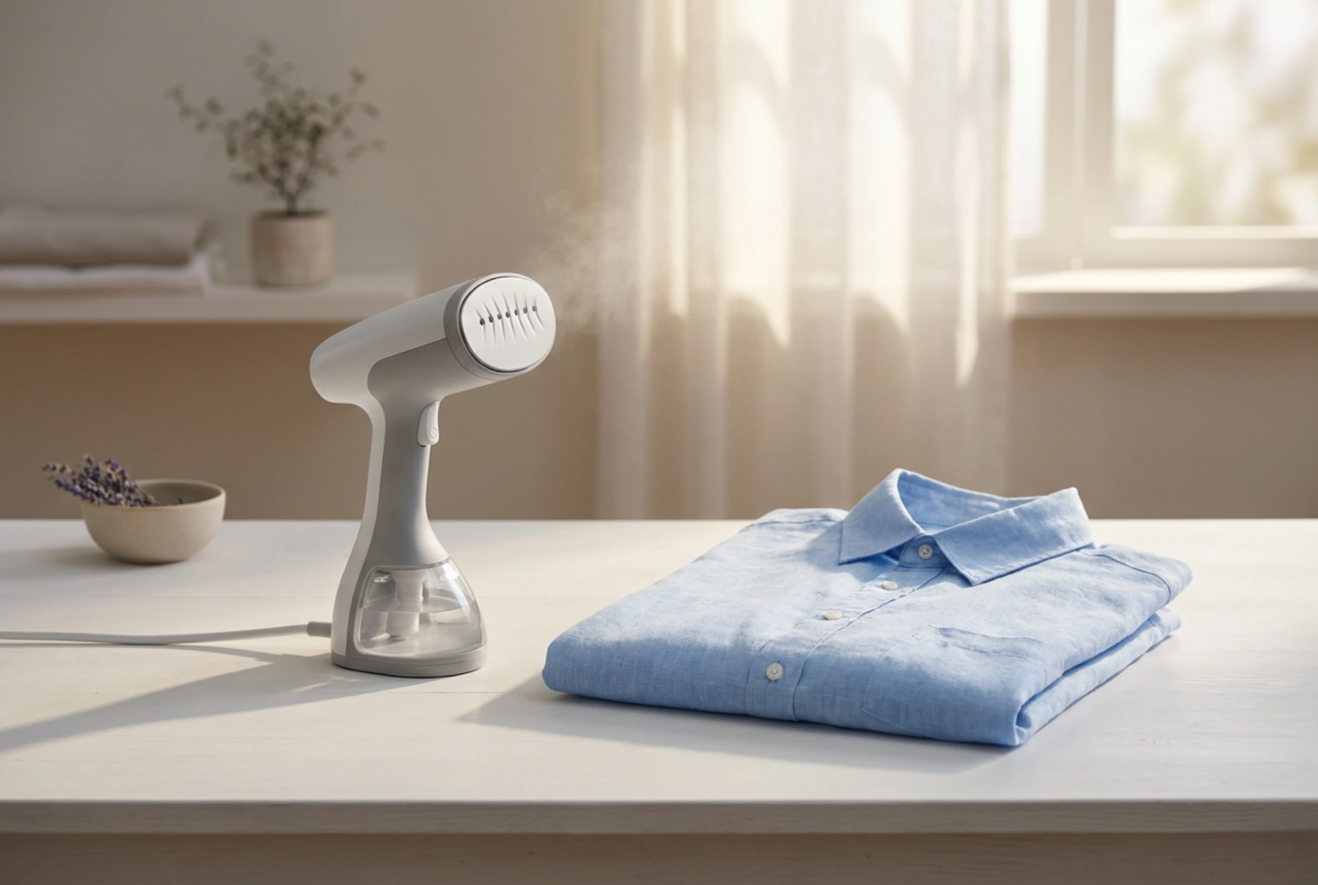 Mini vaporizador de roupas para refrescar tecidos rapidamente