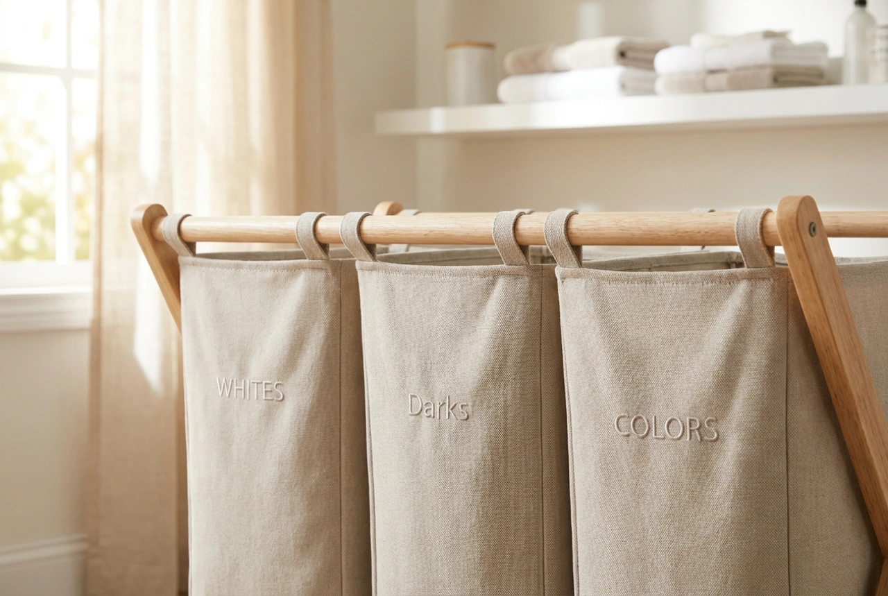 Como usar um cesto de separação de roupa para reduzir o tempo de triagem