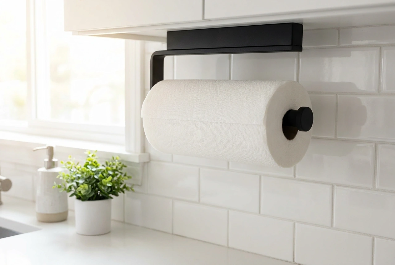 Porta-papel de cozinha: como posicionar para máxima higiene e praticidade