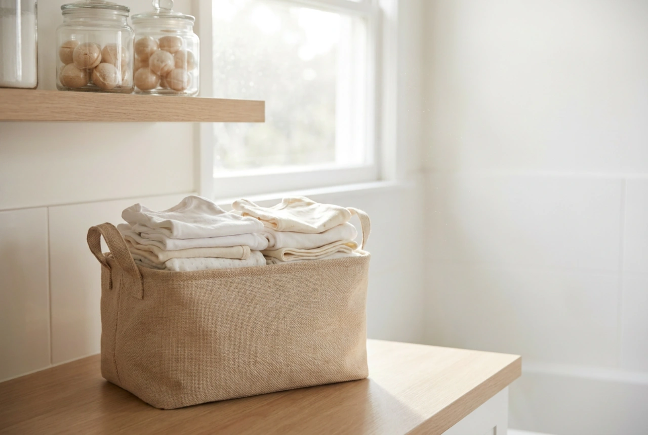 Como organizar o cesto de roupa suja do bebé de forma eficiente