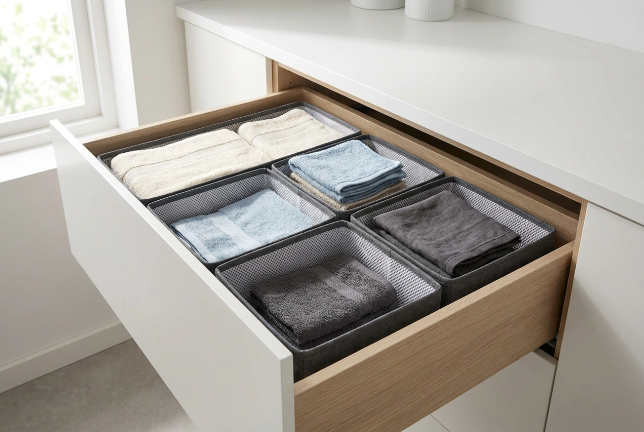 Cesto de roupa para gaveta: organizacao e triagem eficiente
