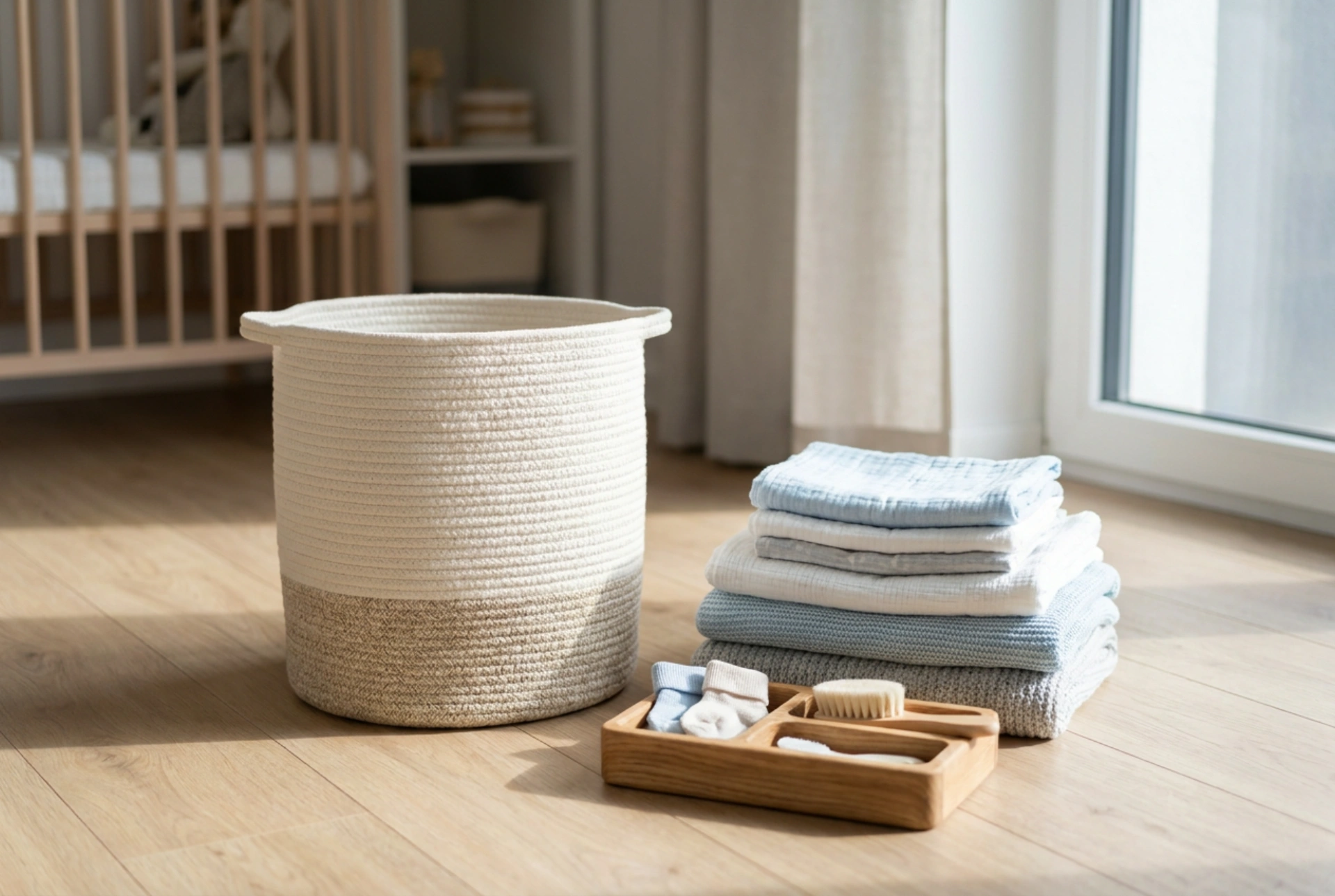 Como organizar o cesto de roupa suja no quarto infantil