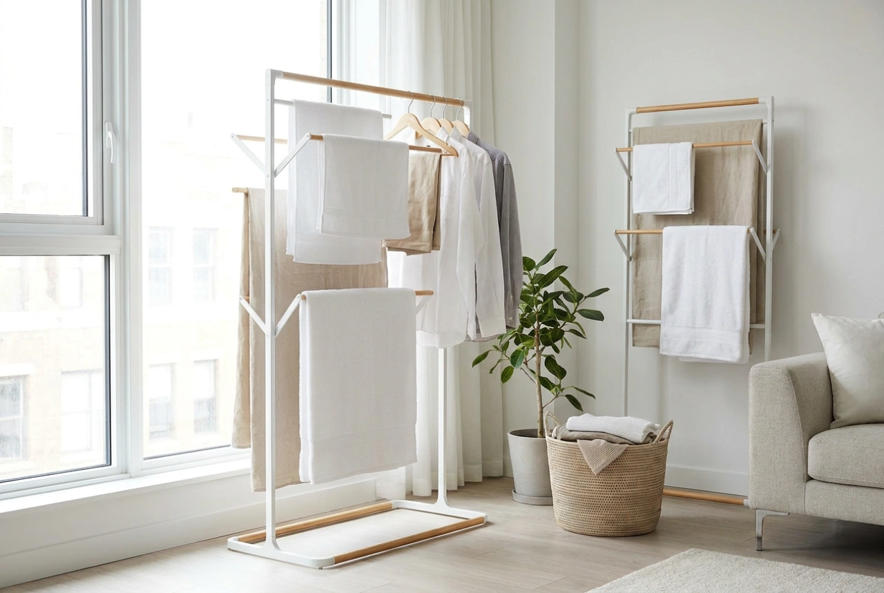 Estendal vertical: a solução eficiente para secar roupa em apartamentos pequenos