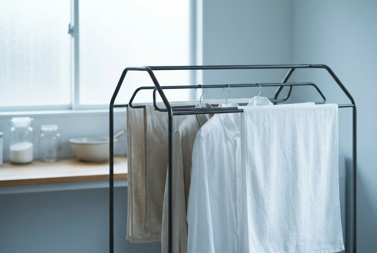 Como usar o estendal extensível para secar a roupa sem vincos