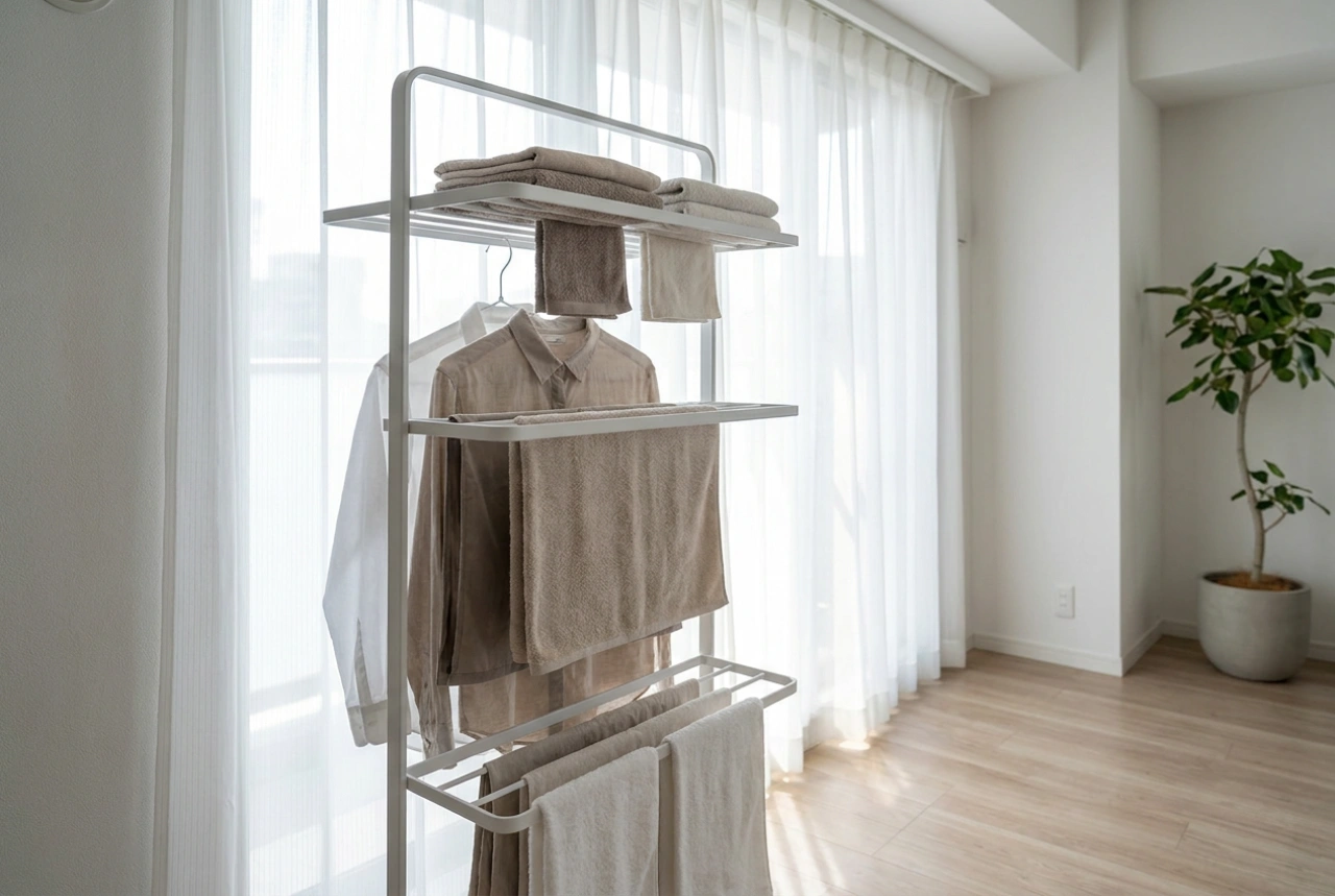 Estendal vertical: como otimizar a secagem de roupa em espaços reduzidos