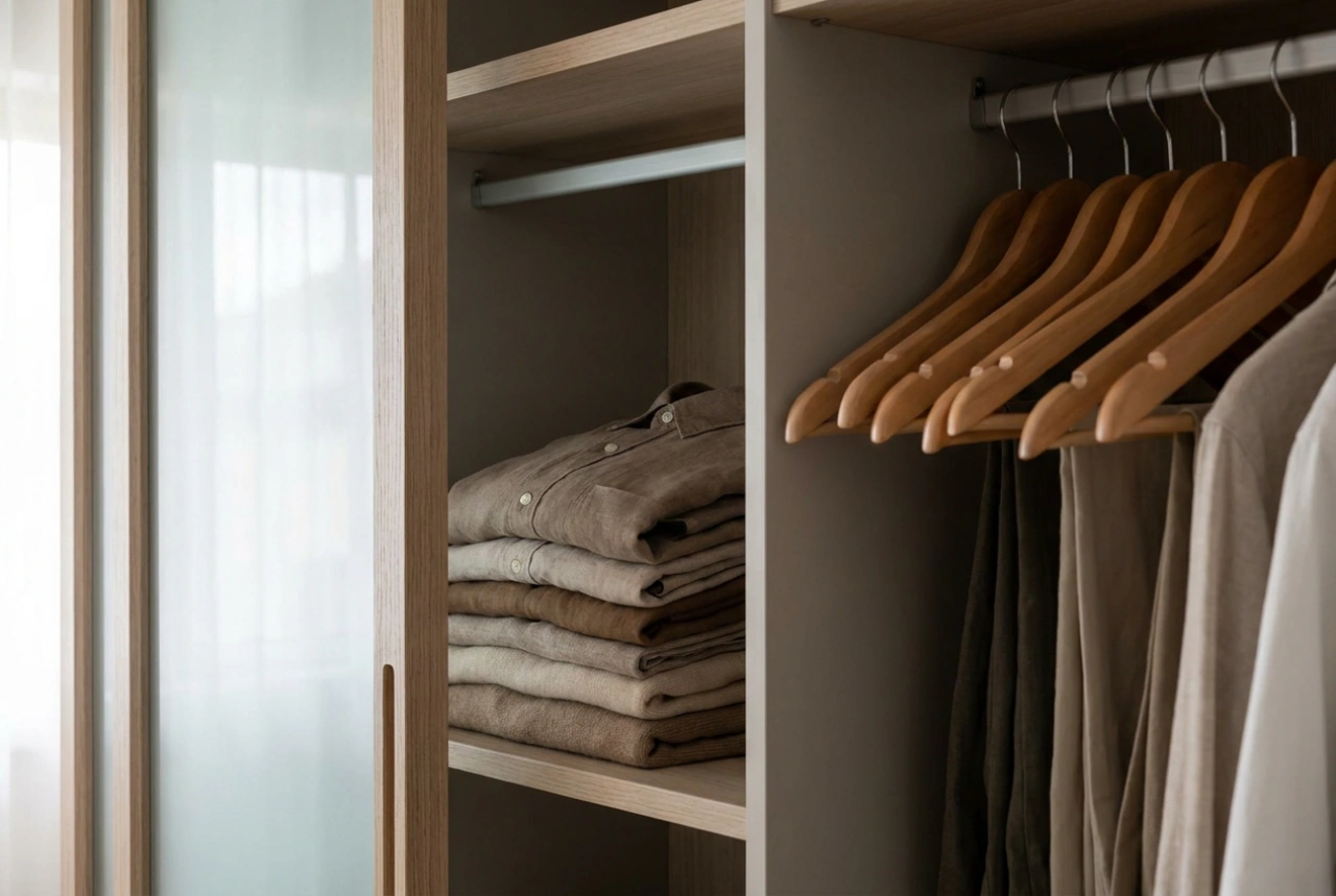 Roupeiro de portas de correr: como organizar para um acesso rápido e prático