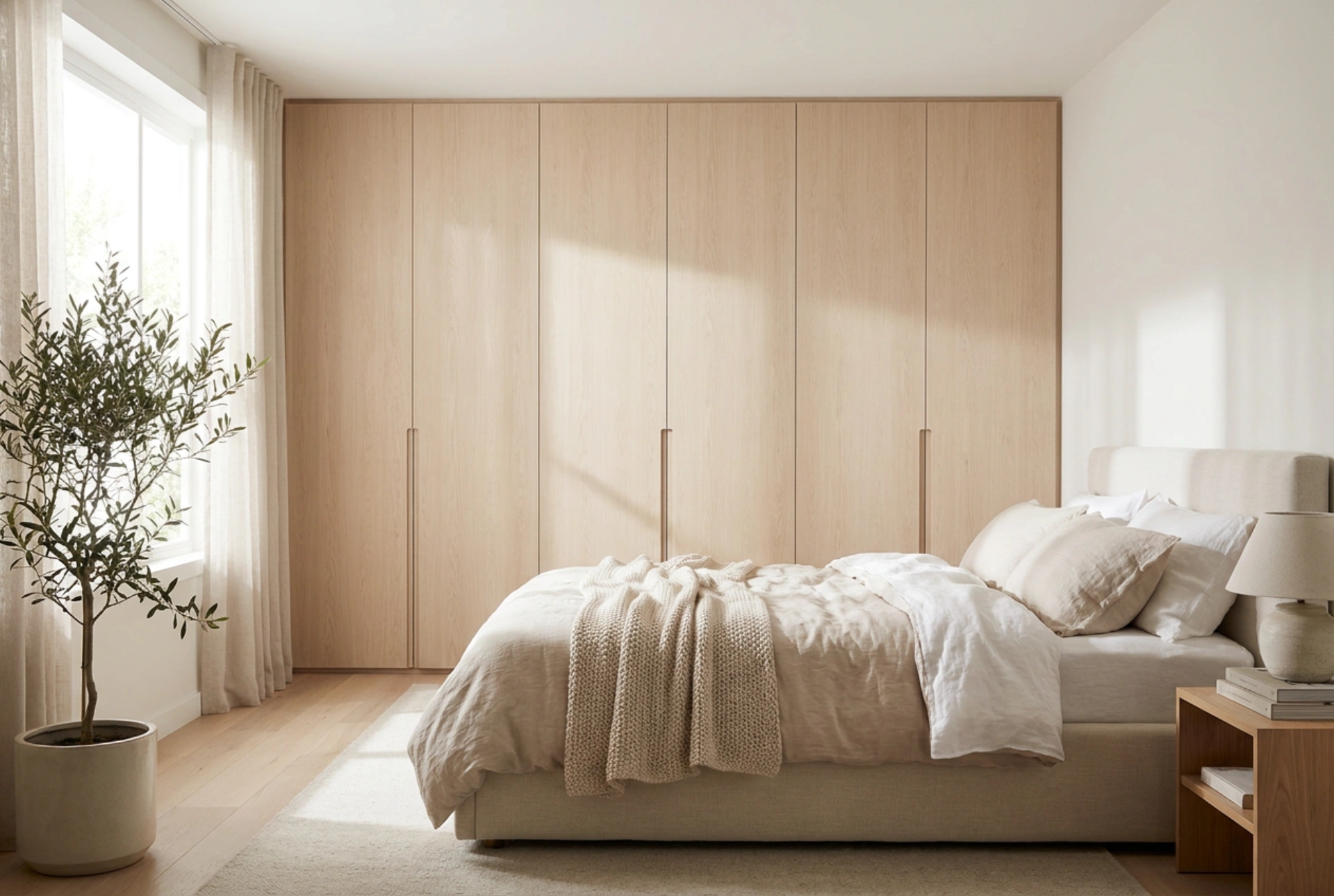 Como planejar um quarto pequeno com guarda-roupa sem perder espaço junto à cama