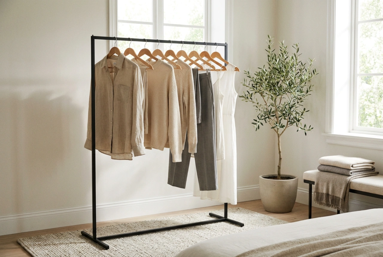 Como organizar um charriot de roupa para evitar que se torne um amontoado de desordem