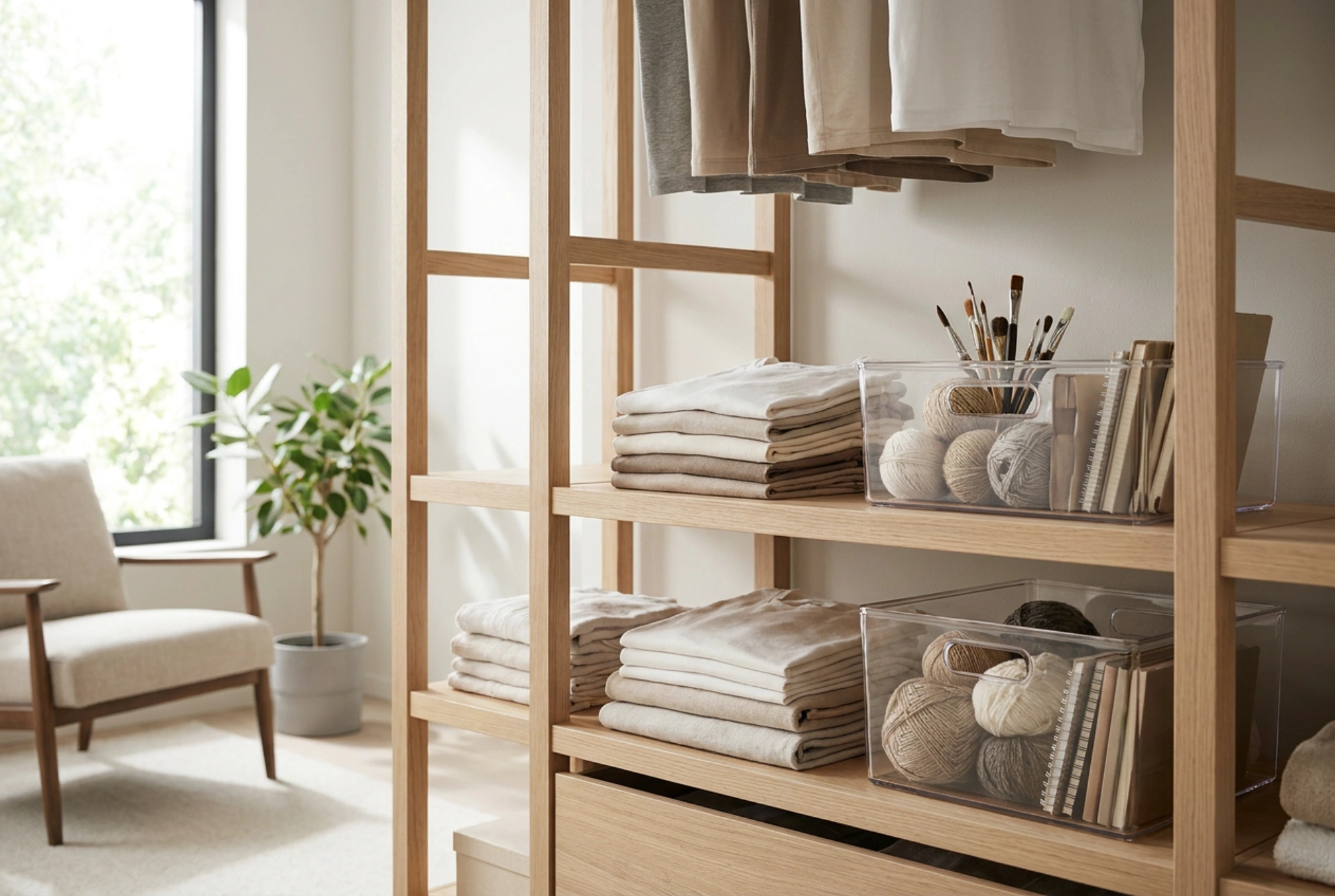 Como planejar um armário de quarto juvenil para roupas e hobbies